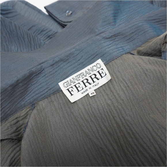 GIANFRANCO FERRÉ Silk Blend Plissé Blouse IT 40 - Picture 5 of 14